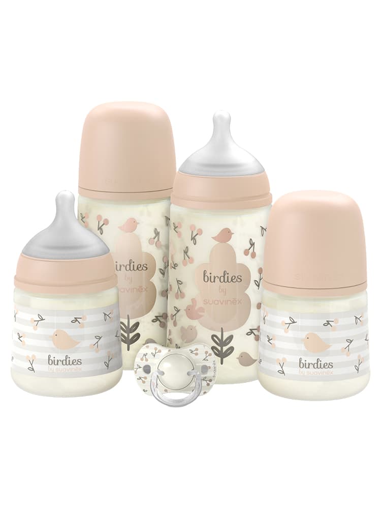 Suavinex Birdies Les Essentiels Set Nouveau-Né - Couleur : Rose